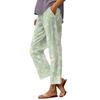 Damen Casual Hose mit Kordelzug und elastischem Bund mit Seitentaschen Entspannte Passform Leichte bedruckte Loungehose