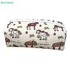 Cute Horse Print Pencil Case – Canvas Zipper Pouch for Stationery, Cosmetics & Daily Essentials
