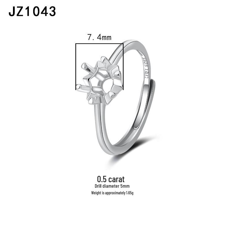 Tingxiang Versatile DIY S925 Sterling Silver Openable Ring Blanks - Multiple Styles