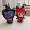 10Cm Hazbin Evil Boss Plush Doll Vox Pendant Collect Mini Hotel Vox Stuffed Toys Kerring Backpack Holiday Birthday Gifts Dolls