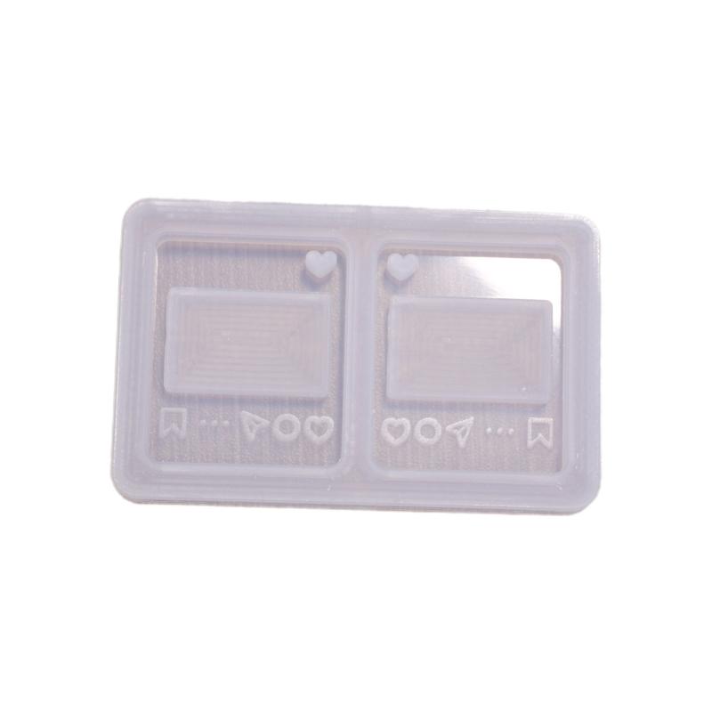 Epoxidové tekuté písky Silikonové formy Tvar přehrávače médií Přívěsek Forma Pryskyřice Forma na přívěsek Ruční výroba