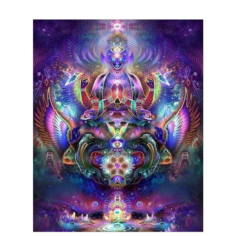 Diamant Malerei Buddhismus Strass Kunst 5D Diy Diamant Stickerei Religiöse Figuren Volle Runde Mosaik Hause Dezember