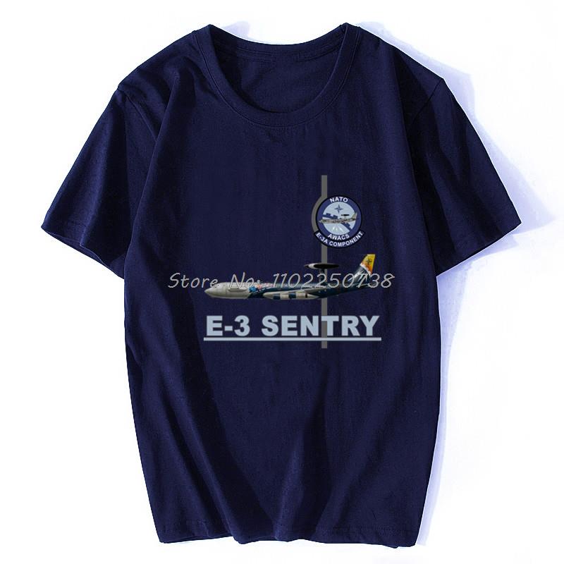 

Футболка с изображением самолета ДРЛО НАТО E-3 Sentry. Летняя хлопковая оверсайз уличная мужская футболка Новая S