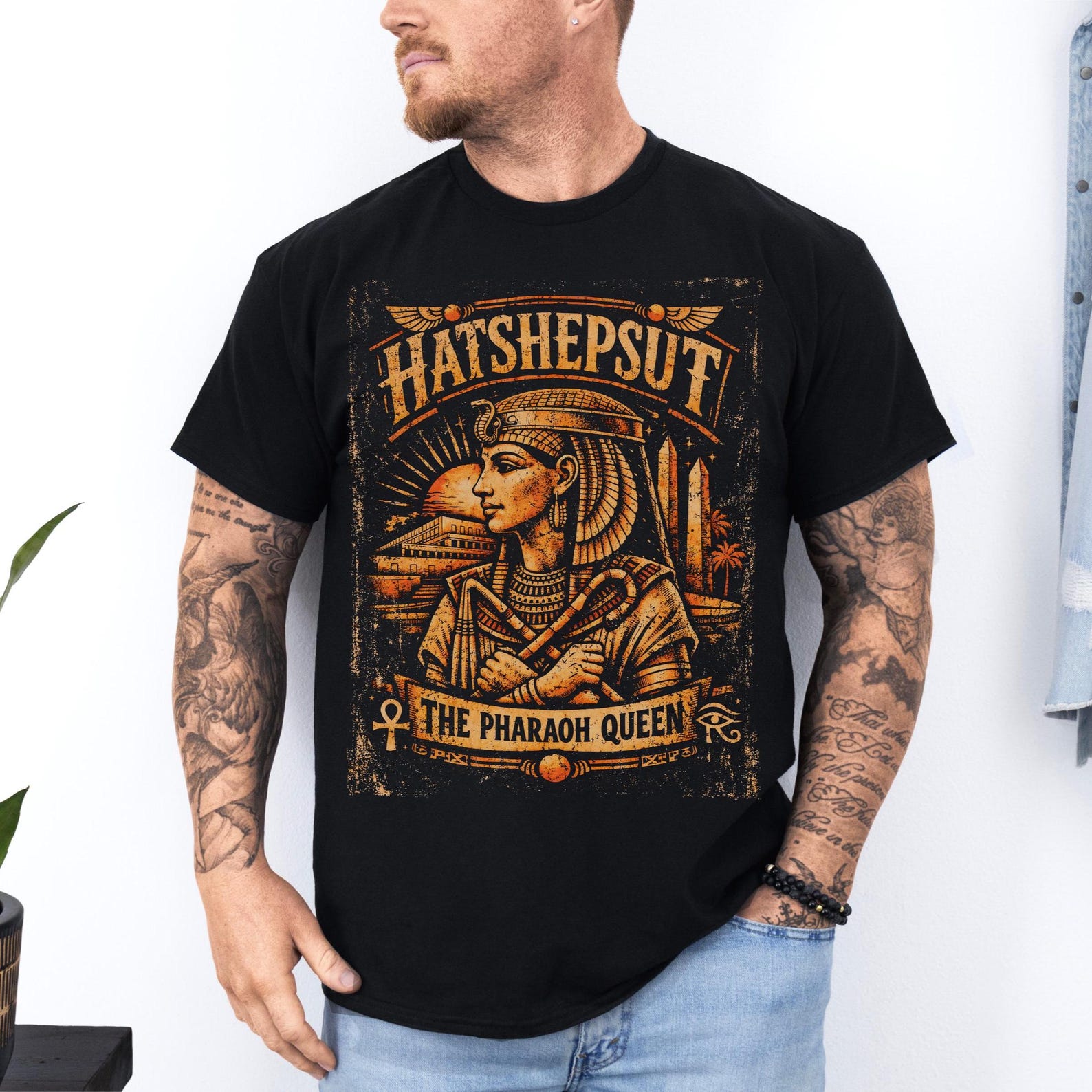 Hatshepsut T-Shirt: Ancient Egypt Queen Tee | Female Pharaoh Graphic Shirt | Egyptian Goddess Power Unisex Tee XL