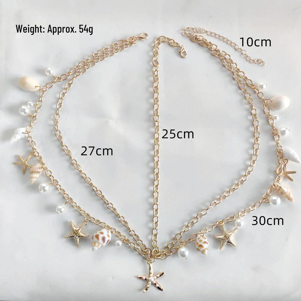 High-end Fashion Pearl Tassel Head Chain with Multi-layer Sequins for Women
