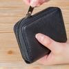 Practical Women Men 20 Detents Credit Card Holder Multi-function Zipper Leather Wallet Business Card Purses Fashion Card Case