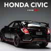 1:32 Honda Civic Type-R Alloy Sports Car Diecast Metal Model Car Central Control Ornaments Miniature Car Model Kids Toys Present