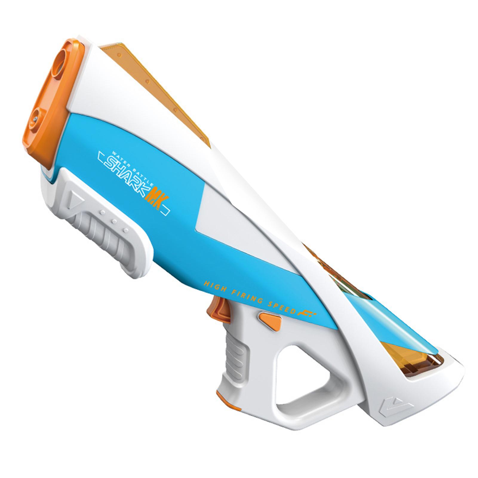 

Full Electric Automatic Water Storage Gun Toys Portable Children Summer Beach OutdoorLED Light-up Automatic Water Squirting Toy синий