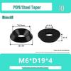 Black Wear-Resistant POM Nylon Steel Countersunk Insulating Washer M3-M6