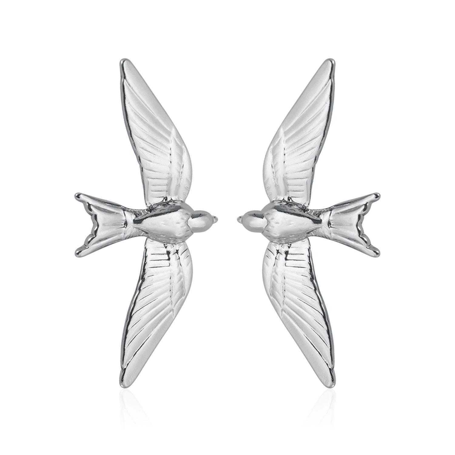 

Vintage Metal Bird Stud Earrings ins Fashion Hottie Sexy Style Daily Accessories Earrings