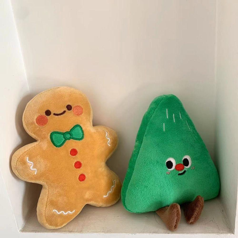 Christmas Tree Body Pillow Gingerbread Man Christmas Ornament Cute Holiday Dolls