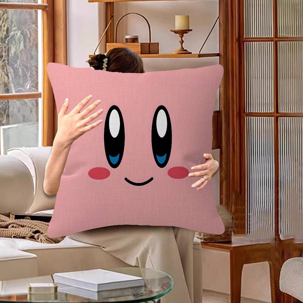 

Hot Lovely KKirbies Cushion Cover Pillow Cover Decor Pillowcase Printed Cushion Case for Couch 30x30cm