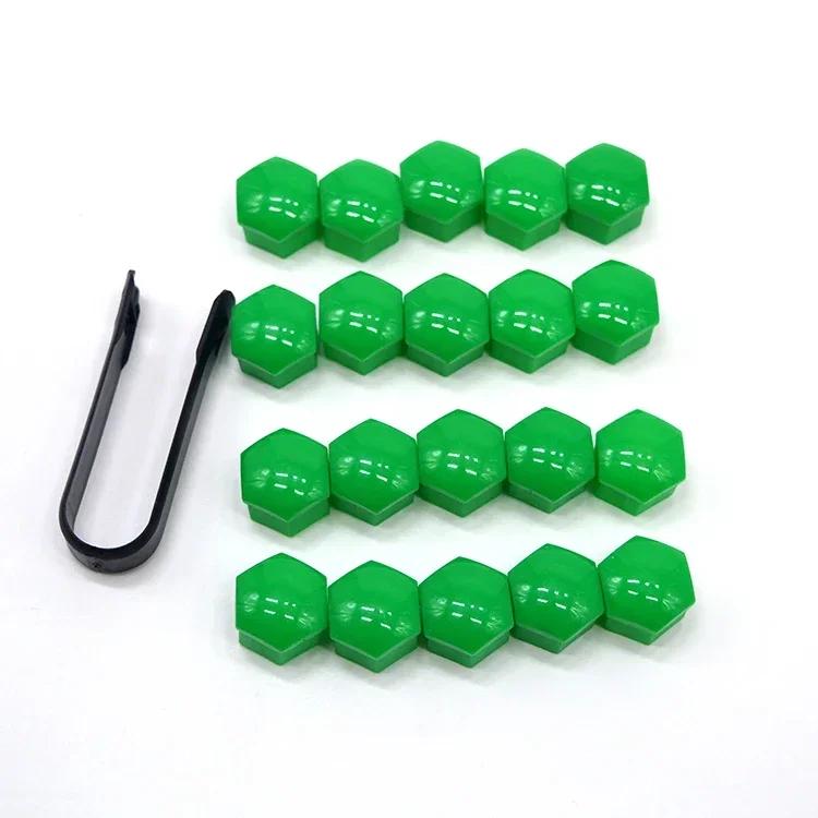 20 Pcs Car Wheel Nut Caps Protection Anti-Rust Auto Hub Car Tire Screw Caps Nut Bolt Covers Caps Exterior Decoration 17/19/21 mm