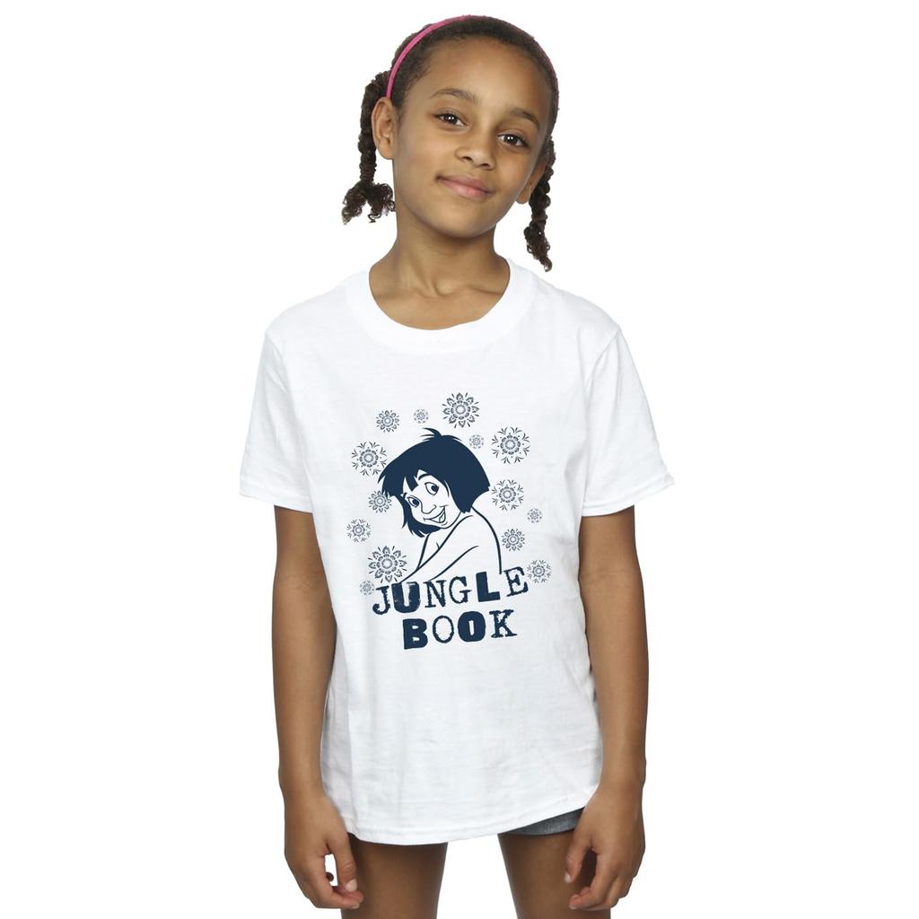 Jungle Book Flickor Mowgli Blommor T-shirt