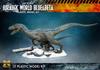 Jurassic Der neue Velociraptor, blau, Beta-Maßstab, unbemalt, Plastikmodellbausatz, X-Plus World Ruler & 1/8