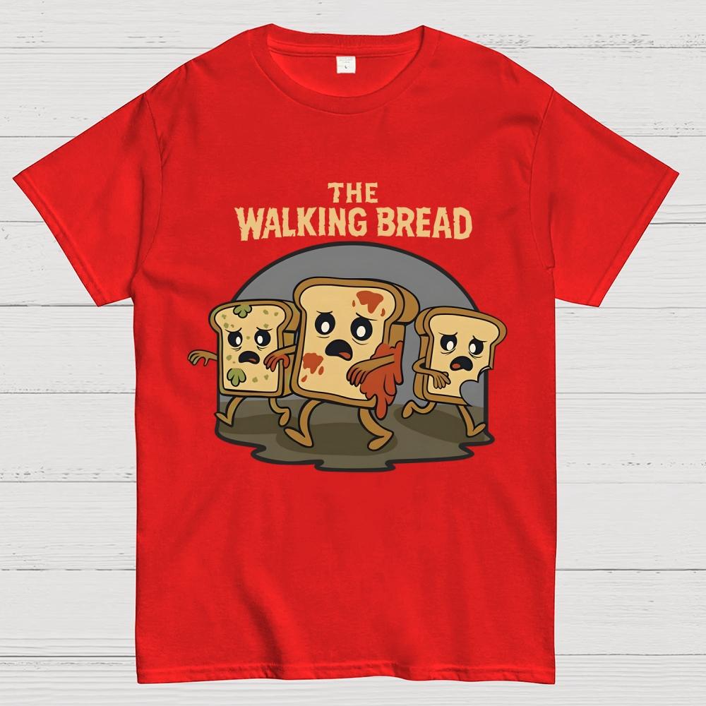 The Walking Bread Unisex 100% Cotton Summer Casual Cool Loose T-Shirt