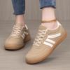 Spring Retro Women's Color-Block Training Shoes - Plus Size Lace-up Athletic Casuals