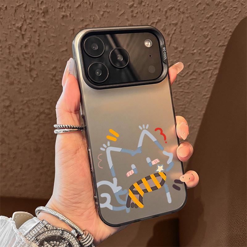 

Line red scarf for apple 17/16pro cute fun iPhone phone case cartoon apple 6