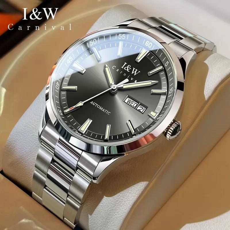 CARNIVAL Brand Automatic Watch Luxury Sapphire Calendar MIYOTA Movement Mechanical Wristwatches Waterproof for Man Montre Homme