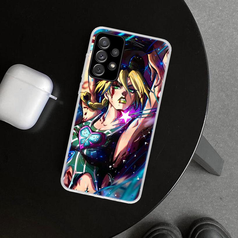JoJo's Bizarre Adventure Jolyne Cujoh Phone Case Cover for Samsung Galaxy A12 A22 A32 A52 A72 A02S A51 A50S A31 A20S A10S Note 2