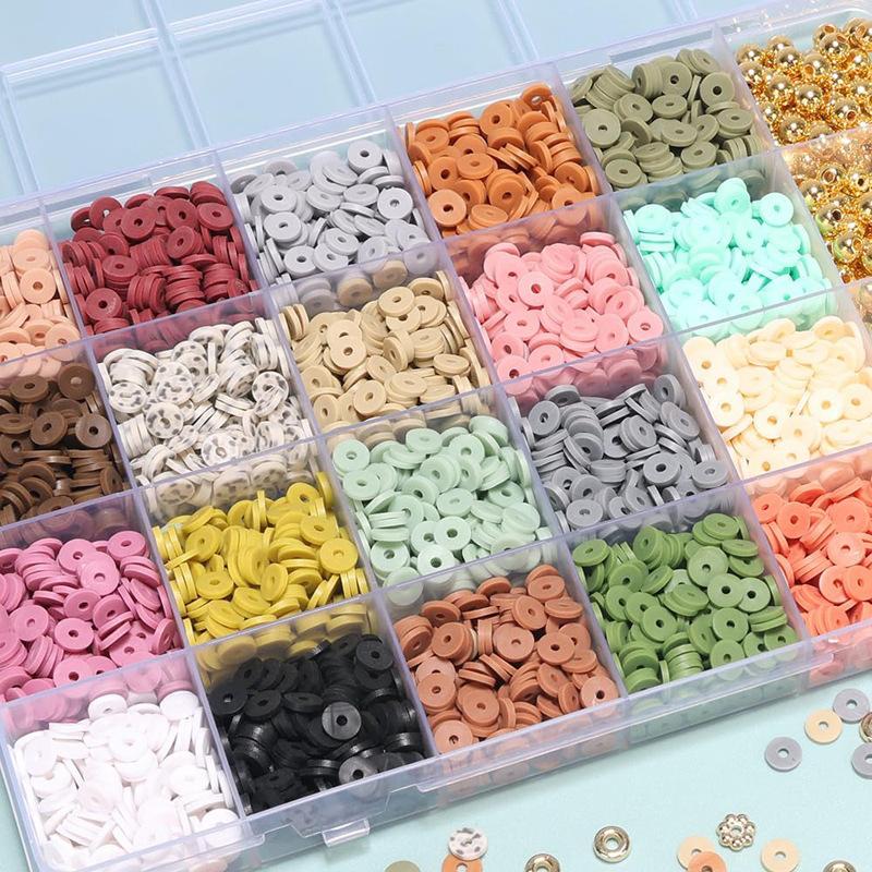 Diy Educational Handmade Toys 6Mm Soft Pottery Sliced Clay Beads Jewelry Making Handmade Bracelets Necklaces Jewelry Sets