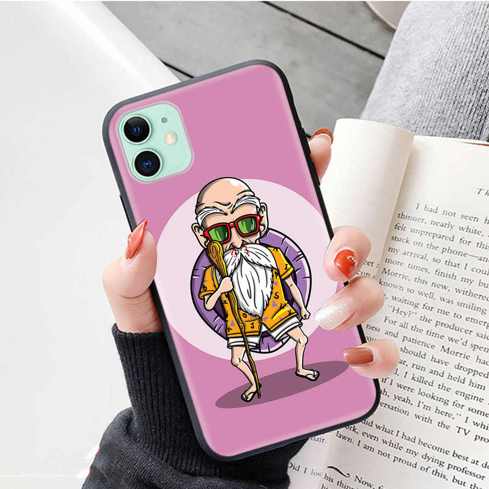 Black Case for iPhone 16 15 Plus 14 13 12 11 Pro 8 6 SE XR XS Max P30 Nova 5T Y5P Y6 Y7 Y8P Y9 Realme C30 C33 C31 W-88 Dragon Ball Cartoon