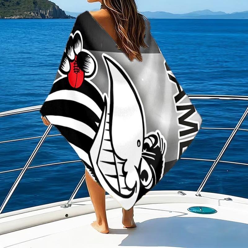 1pc Football17 Beach Towel with Custom Name, Beach/Swimming/Bath/Picnic/Camping Towel, Suitable for Seaside Beaches