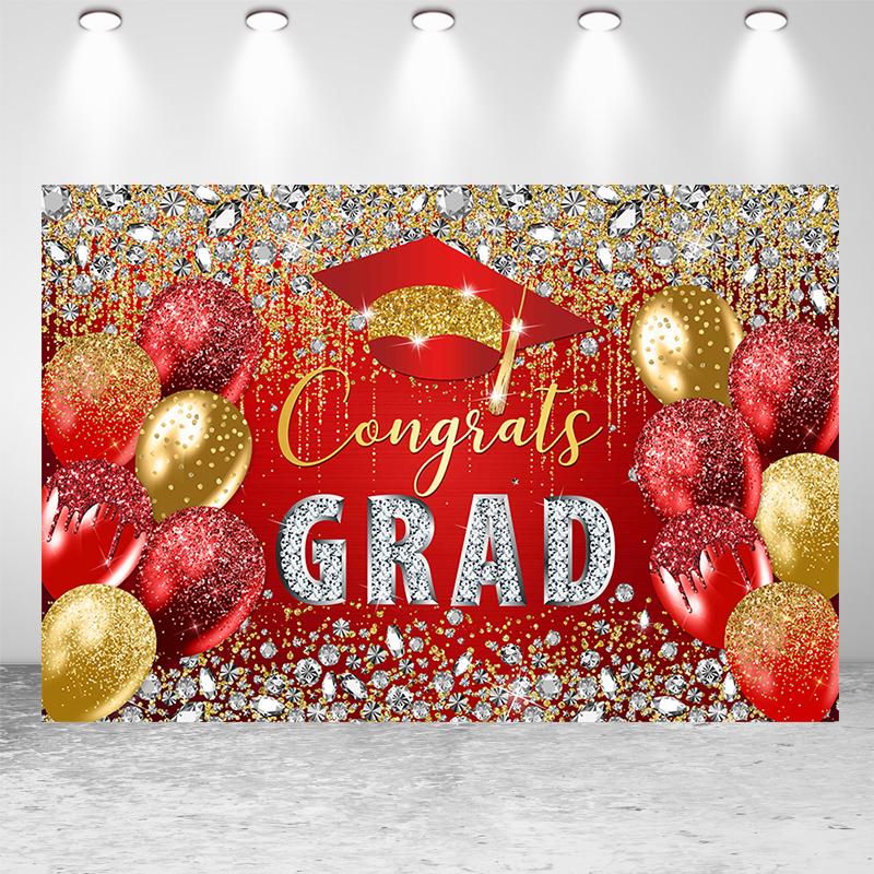 2025 Graduation Season Background Banner Bachelor's Cap Balloon Party Decorative Background Photography Background