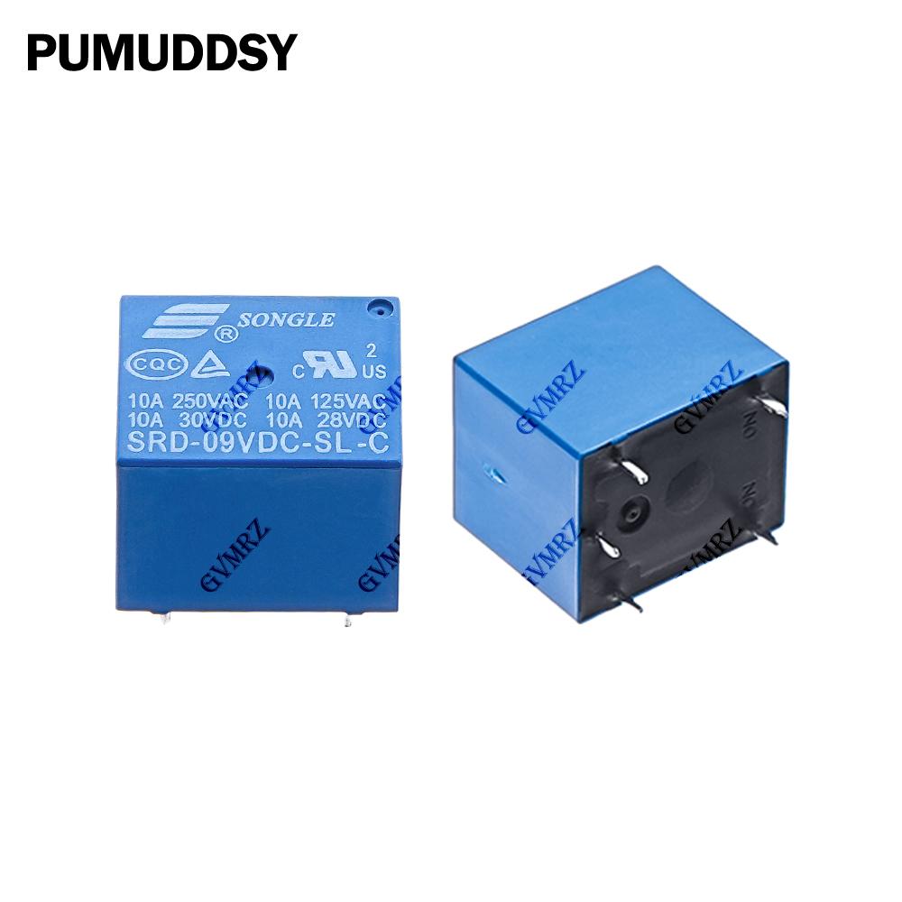 5PCS 3V 5V 6V Relays 5PIN SRD-03VDC-SL-C SRD-05VDC-SL-C SRD-06VDC-SL-C SRD-09VDC-SL-C SRD-12VDC-SL-C 9V 12V 24V 10A 250VAC Relays 5