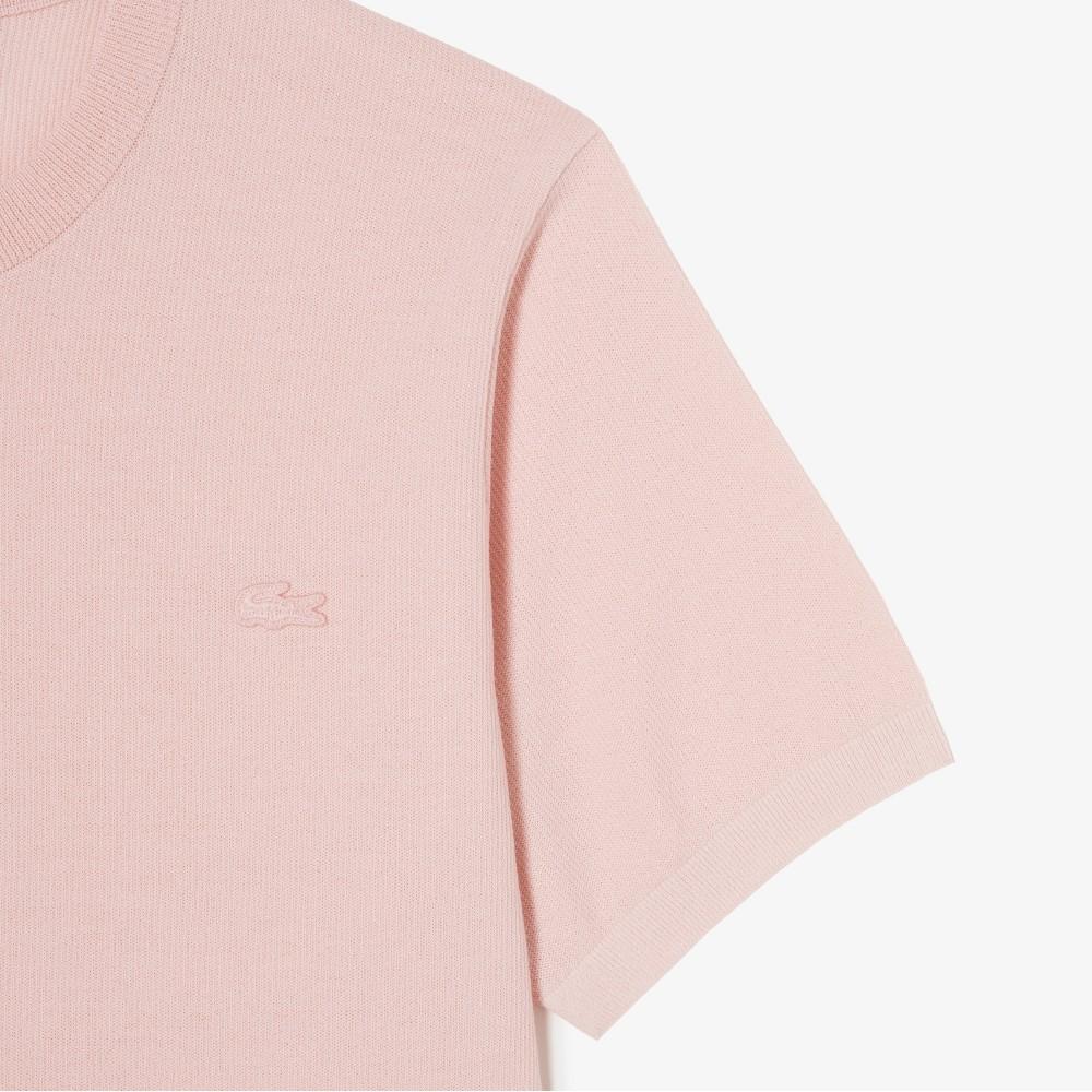 Lacoste Men's Solid Short-Sleeve Crewneck Pullover AH324E-56GADY