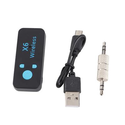 X6 Car Bluetooth Audio Music Receiver 3.5 Speaker Storage Card Playback Function Hands Free Call