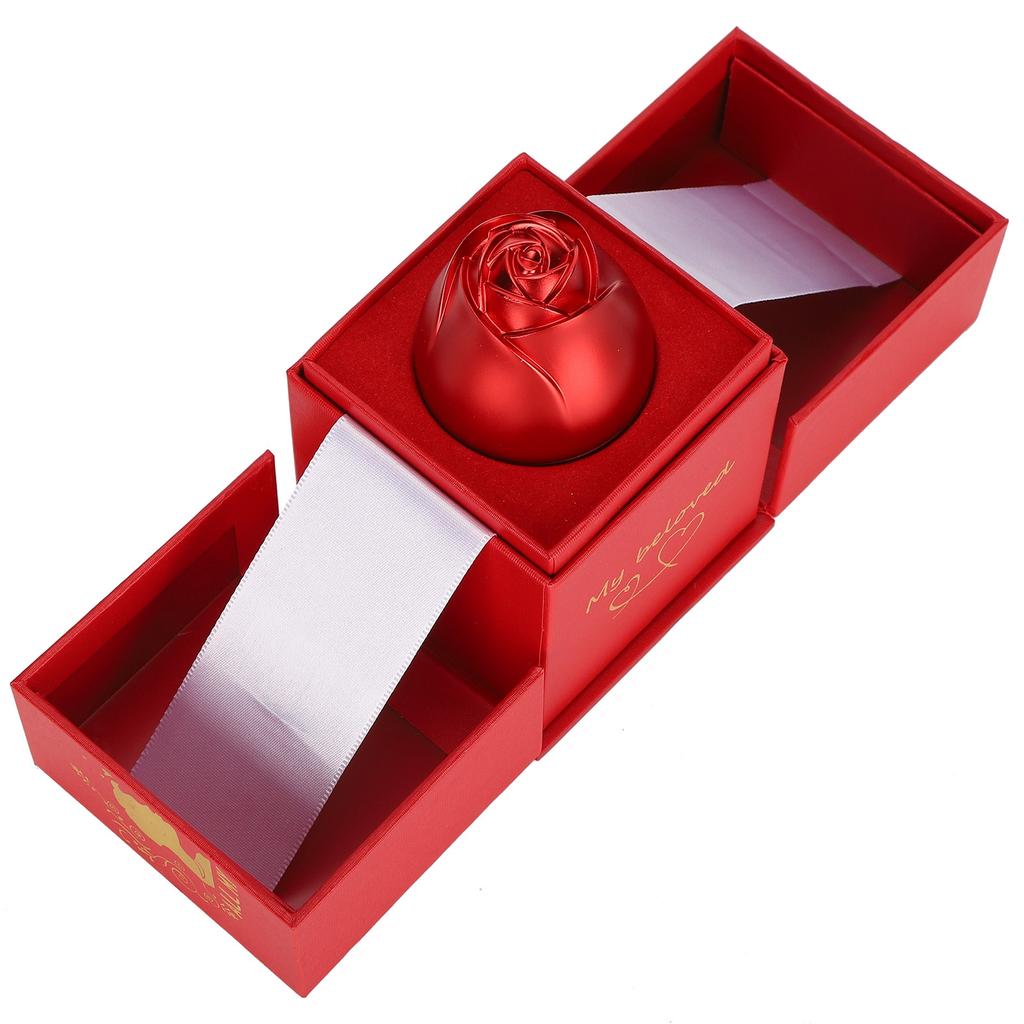 Jewelry Necklace Rose Flower Box Valentine"s Day Rings Necklaces Earrings Gift Box