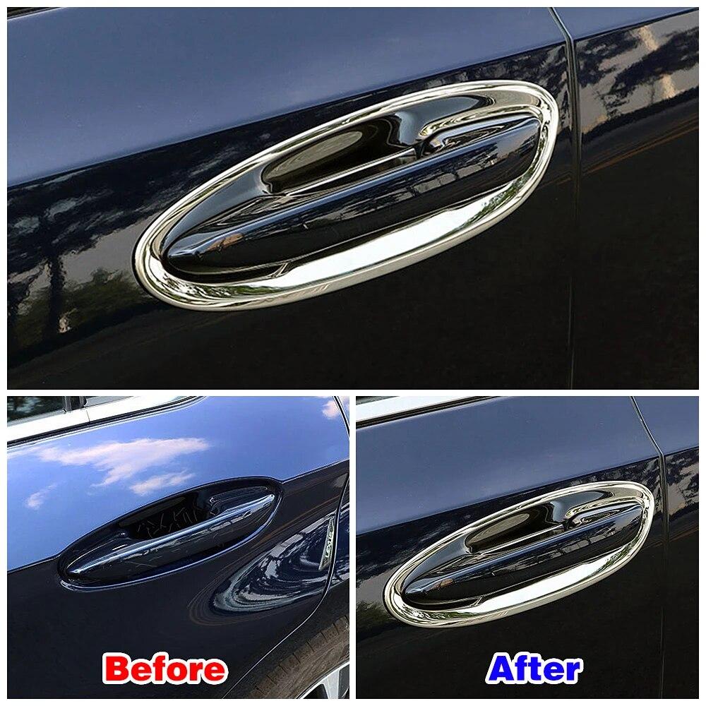 For Lexus ES ES200 ES250 ES300 ES350 2018 2023 Exterior Modify Chrome Door Handle Bowl Cover Trim Car Styling Refit