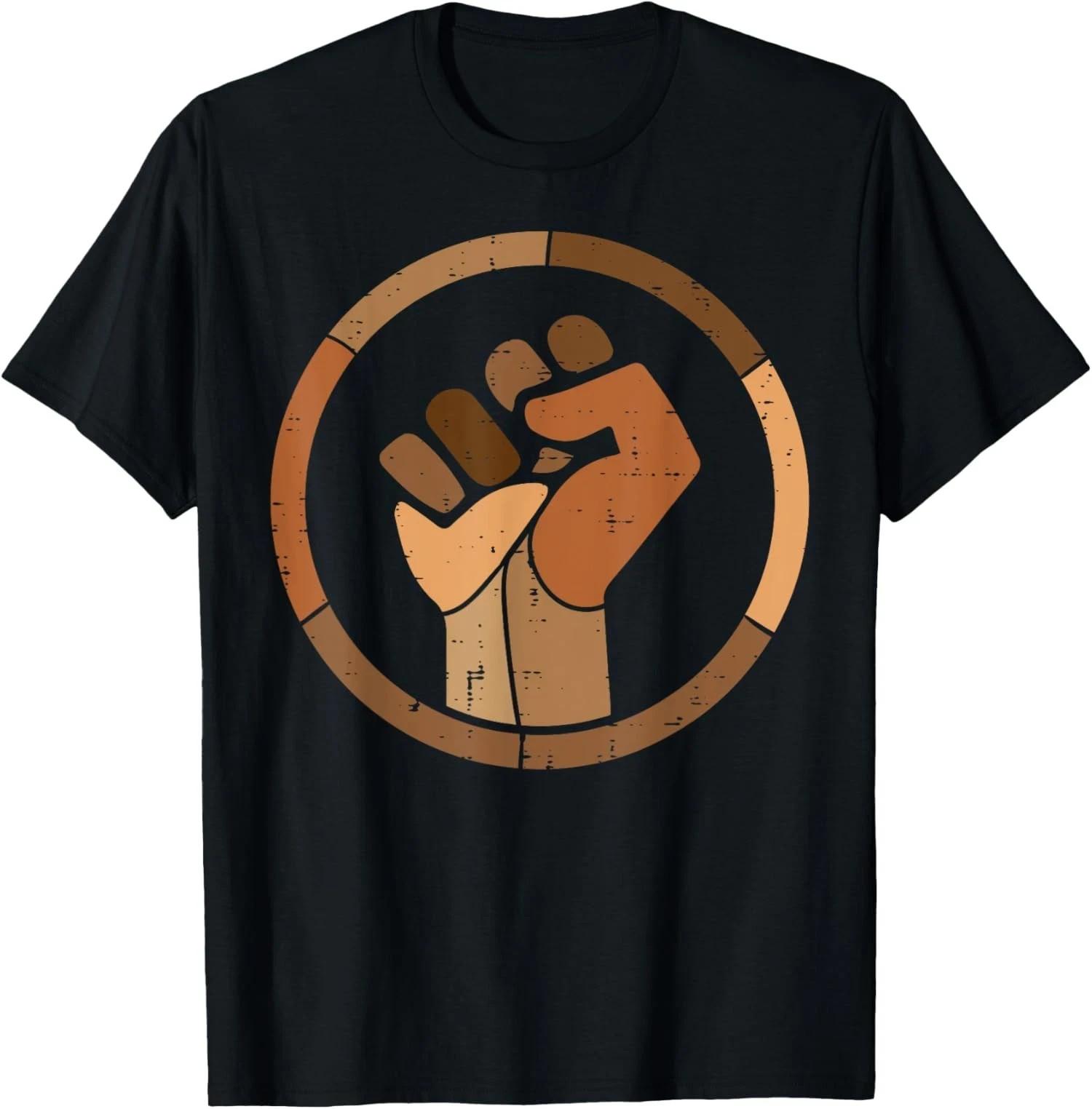 African Pride Melanin Fist Black History Shirt for Me Unisex T-Shirt XL
