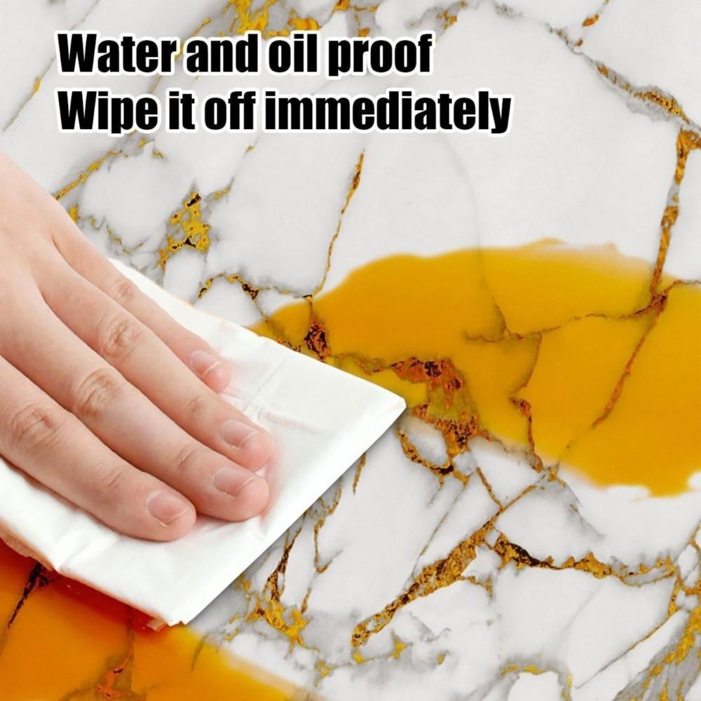 10pcs Imitation Marble 3D Foam Wall Sticker Self Adhesive Renovation Tile Sticker  Room Decor