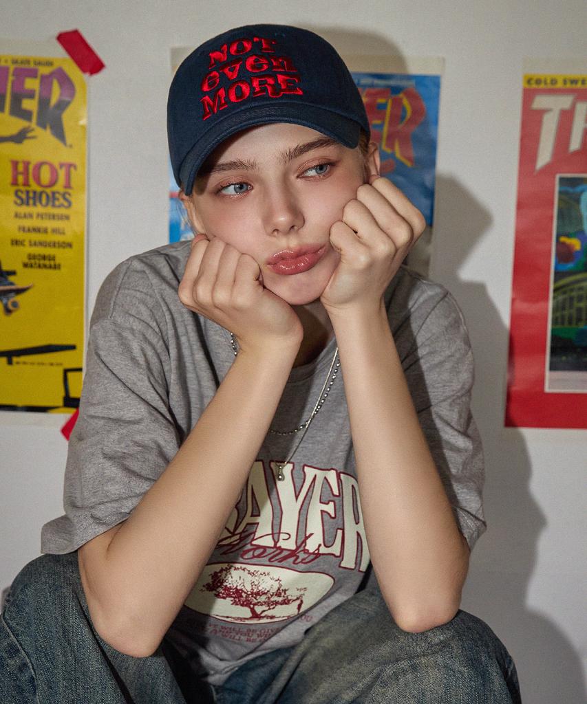 Nasibeunmoeo Point Line Ball Cap Navy