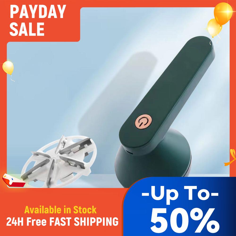 Electric Lint Remover Sweater Shaver 6 Blades Electric Fluff Remover USB Rechargeable Detachable Case for Home Travel