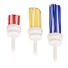 3PCS  Colored Tee Plastic Nylon Bristle Low Friction Golfing Tees Training Accessories for Men W