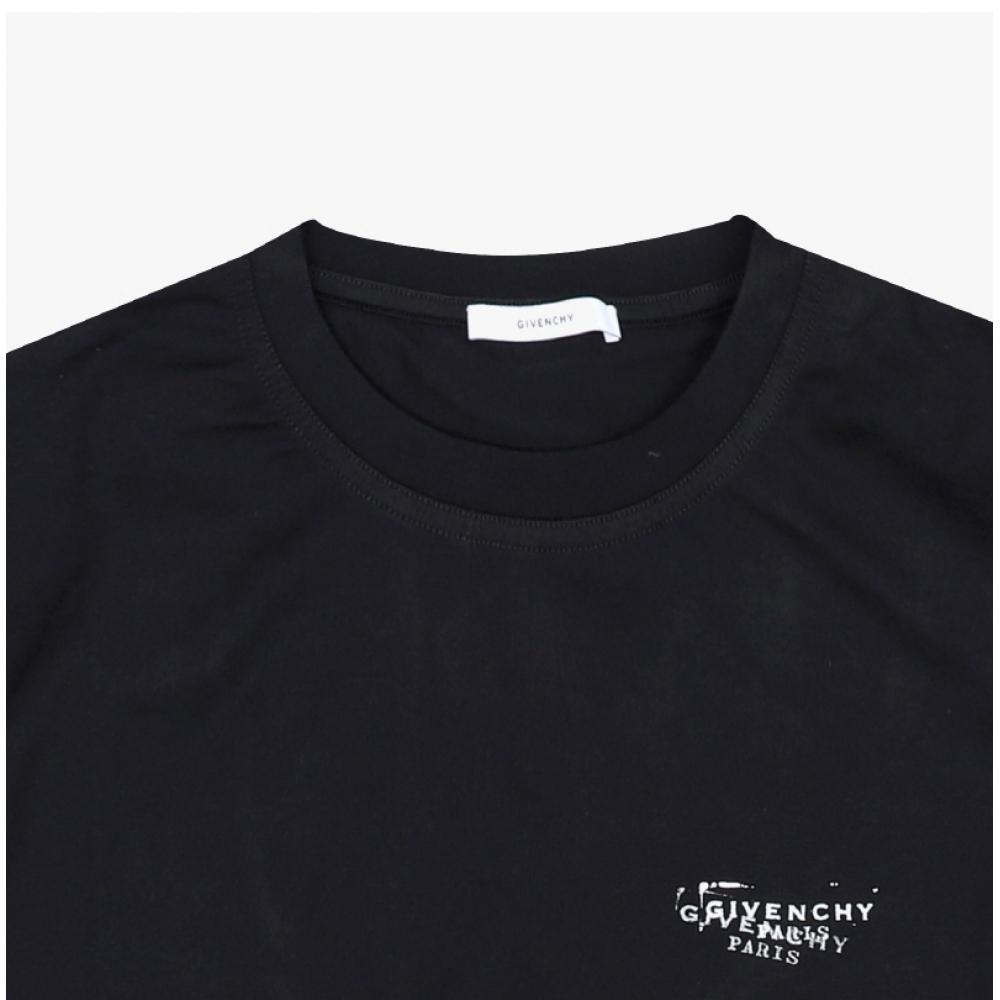 Givenchy Women Short Sleeve Tee Stamp Logo 001