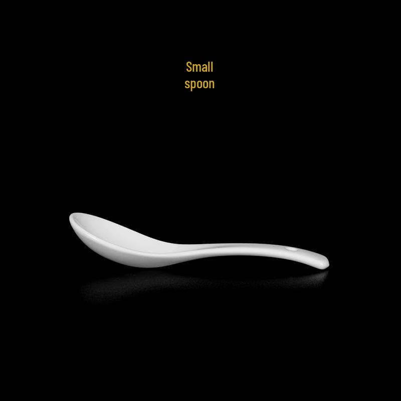 Jingdezhen White Porcelain Bowl Set - Includes Noodle and Soup Bowls with Chopsticks, Ideal for Home or Restaurant Dining