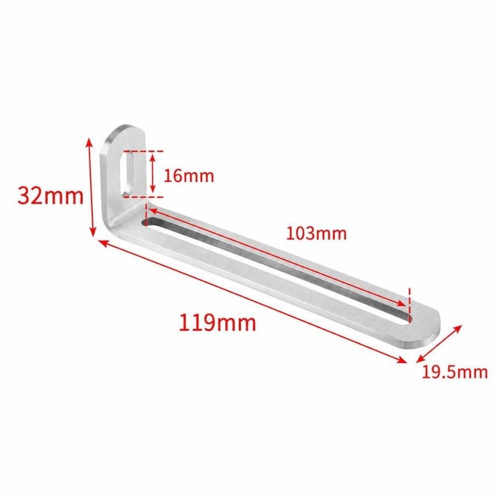 L-shaped Stainless Steel Angle Code Adjustable Load Bearing Right Angle Bracket Connector Furniture Fixer Shelf