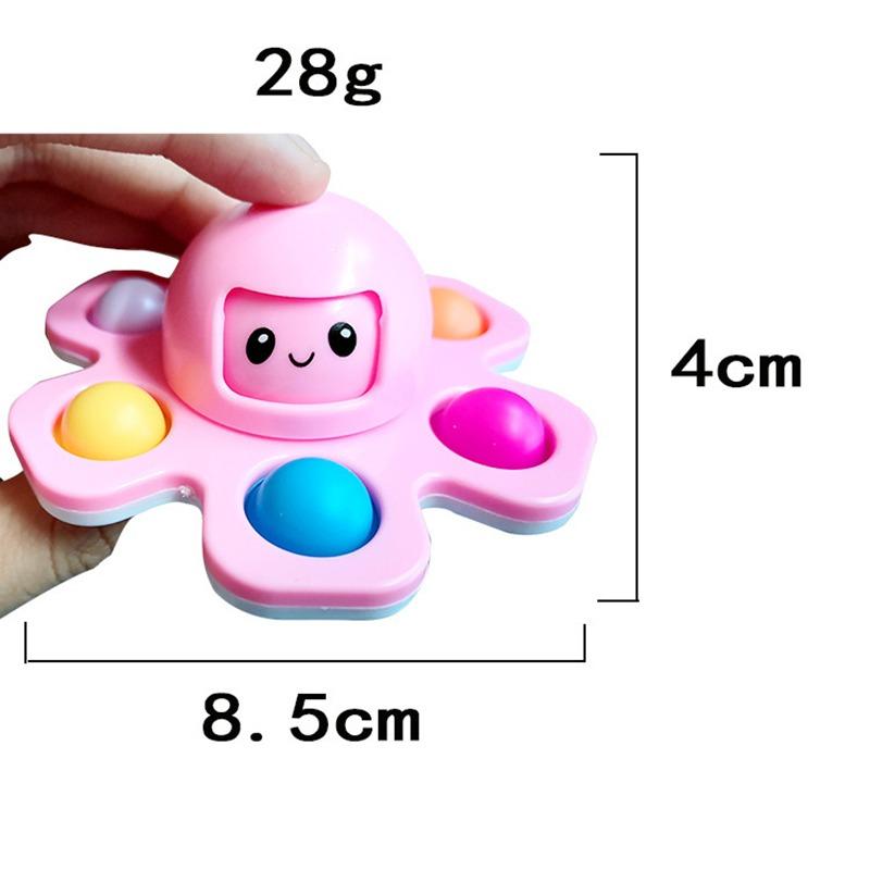 Antistress Push Bubbles Fidget Spinner for Kids and Adults Face-Changing Sensory Toy for Autistic Children Anxiety Relief Gifts