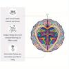 Vintage Medieval Cross Heart Wind Spinner - 2D Colorful Metal Hanging Decor for Indoor/Outdoor Gardens