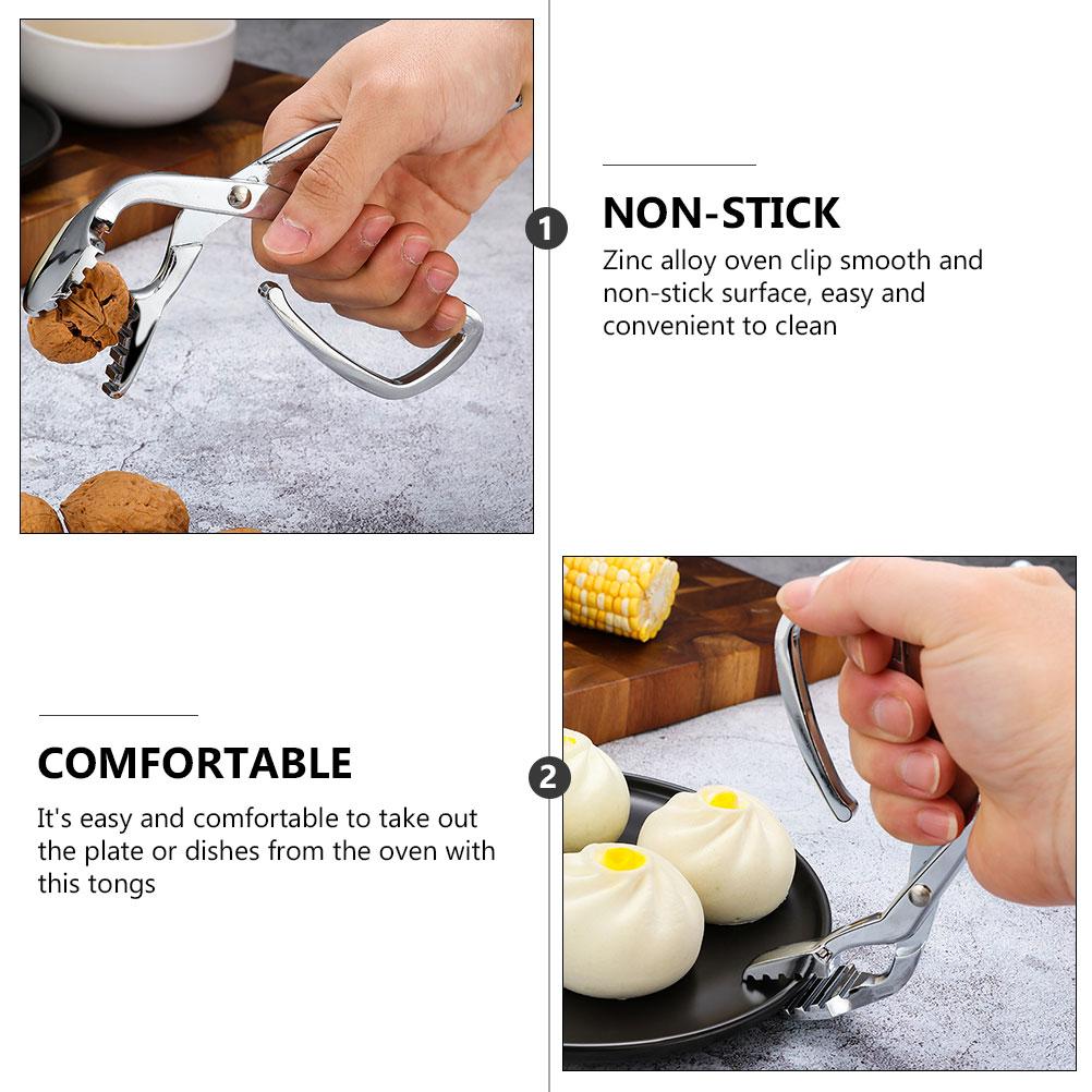 Bowl Holder Hot Plate Clip Oven Roasting Pan Baking Trays for Air Fryer Pizza Grabber Tool Non-slip Dish Gripper