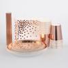 Stylish Rose Gold Stamping Party Tableware Perfect For Wedding Birthday Babyshower Festivities