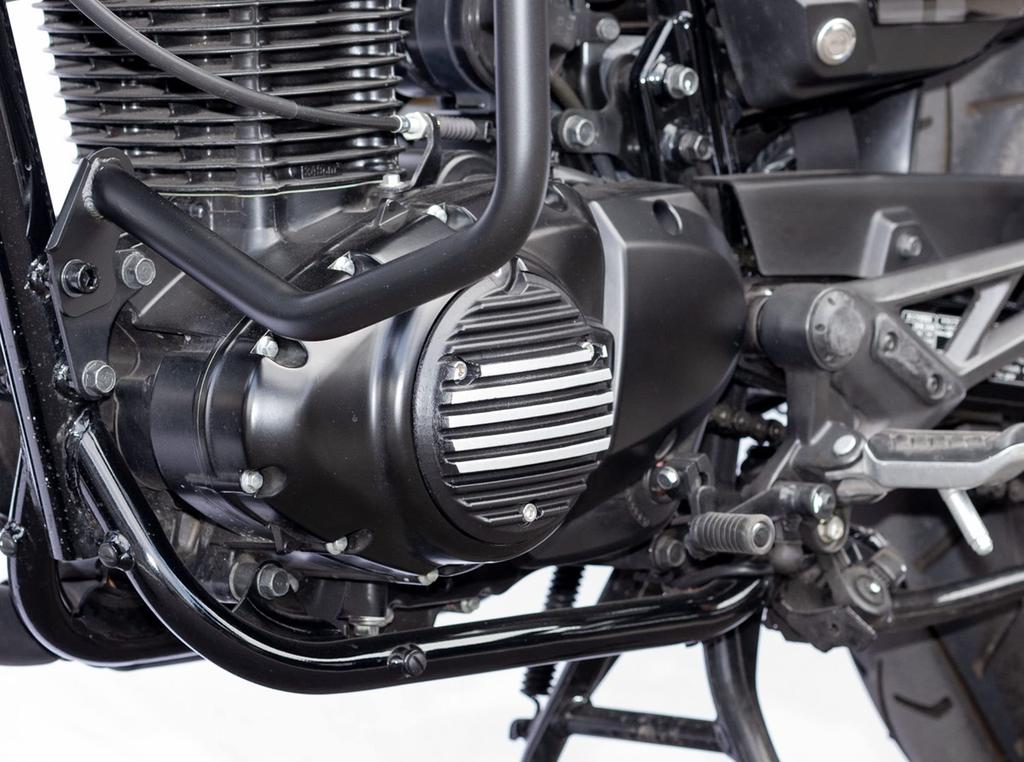 Kijima Motorcycle Parts Aluminum Engine Set of Contrast Dress-Up Covers, 2, GB350/S ('21-/2BL-NC59) Cylinder, Black/Silver, 101-1512