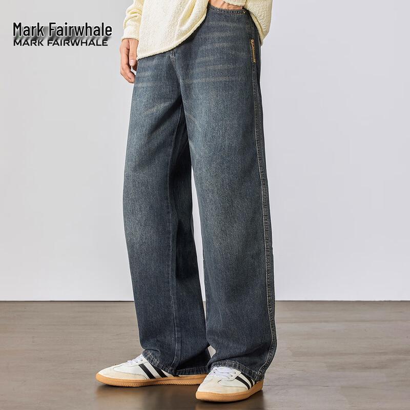 

Мужские выбеленные джинсы прямого кроя свободного покроя Mark Fairwhale 38