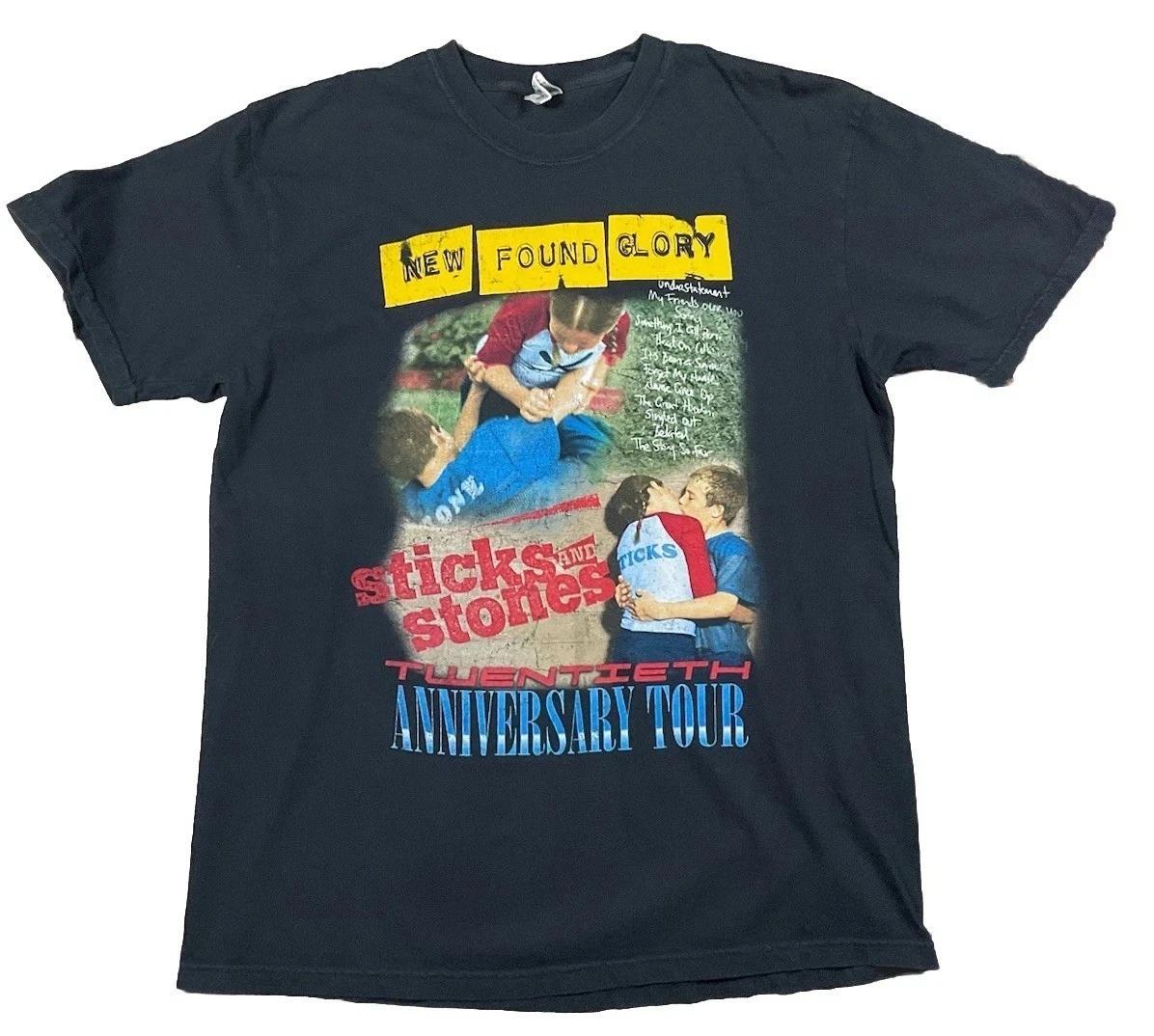 Vintage New Found Glory Band Sticks and Stones Tour S to 5XL Shirt TU923 XXXL