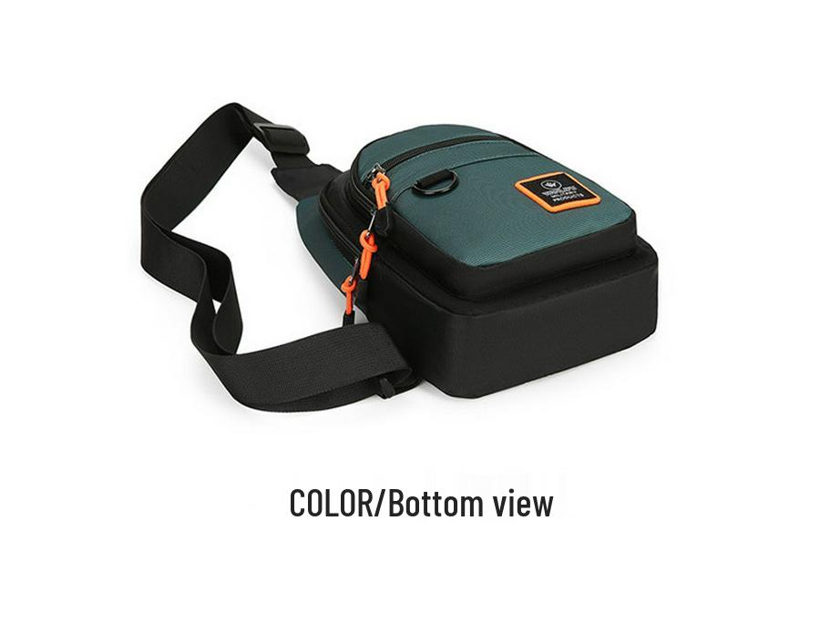 Men's Trendy Lightweight Sporty Chest Bag - Large Capacity, Wear-Resistant, Multi-Compartment Crossbody for Commuting