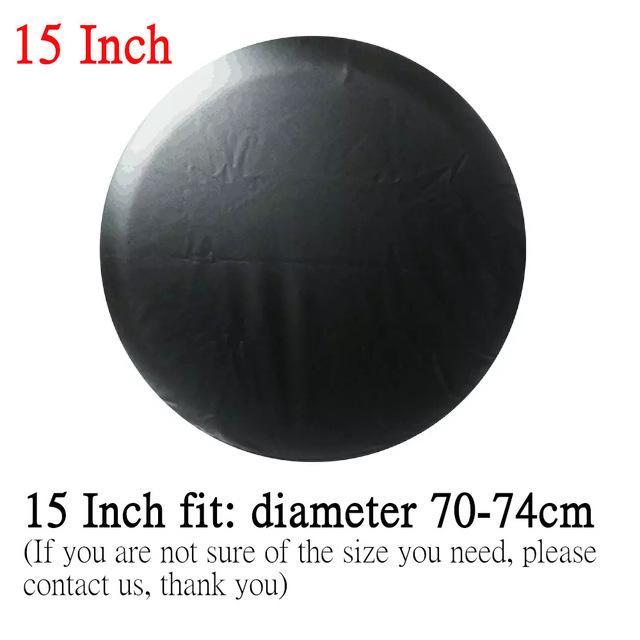 HD Universal Spare Tire Leather Cover 13" 14" 15" 16" 17" inch Dust-Proof Spare Wheel Tire Cover Case Bag Pouch For Jeep